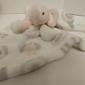 Blankets and Beyond Pink Elephant Owl Lovey Plush Security Blanket